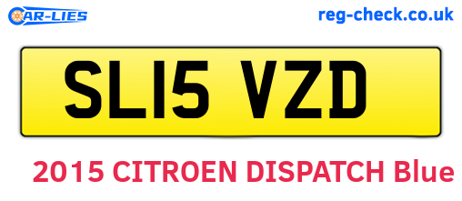 SL15VZD are the vehicle registration plates.