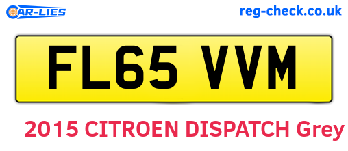 FL65VVM are the vehicle registration plates.
