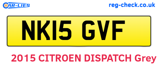 NK15GVF are the vehicle registration plates.