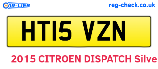 HT15VZN are the vehicle registration plates.