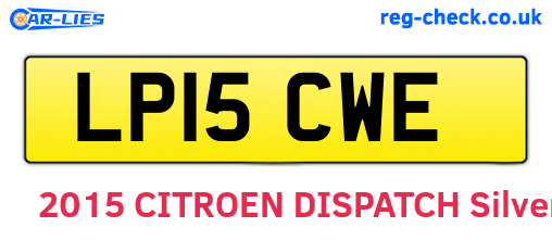 LP15CWE are the vehicle registration plates.