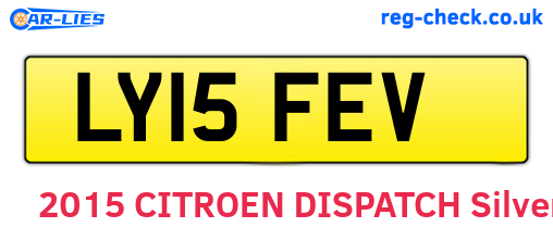 LY15FEV are the vehicle registration plates.