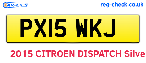 PX15WKJ are the vehicle registration plates.
