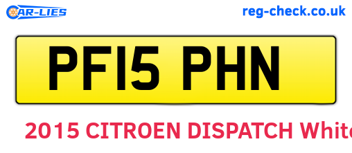PF15PHN are the vehicle registration plates.