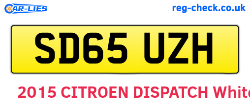 SD65UZH are the vehicle registration plates.
