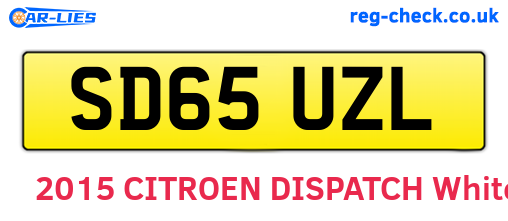 SD65UZL are the vehicle registration plates.