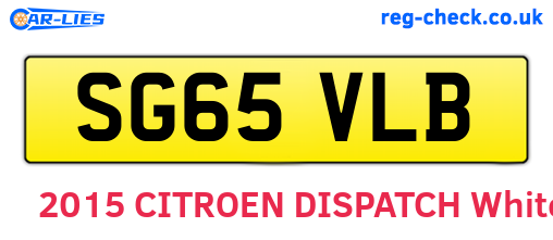 SG65VLB are the vehicle registration plates.