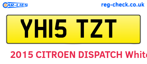 YH15TZT are the vehicle registration plates.