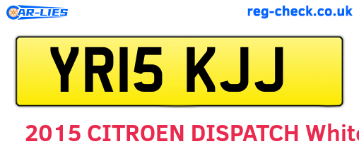 YR15KJJ are the vehicle registration plates.