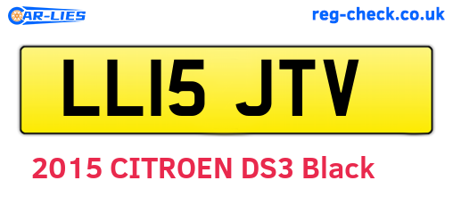 LL15JTV are the vehicle registration plates.