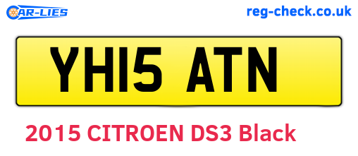 YH15ATN are the vehicle registration plates.