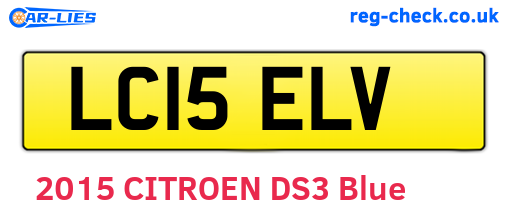 LC15ELV are the vehicle registration plates.