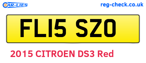 FL15SZO are the vehicle registration plates.