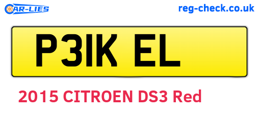 P31KEL are the vehicle registration plates.