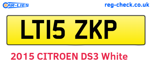 LT15ZKP are the vehicle registration plates.