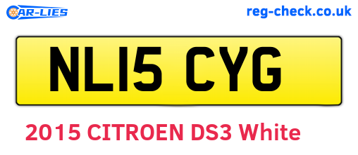 NL15CYG are the vehicle registration plates.