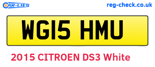 WG15HMU are the vehicle registration plates.