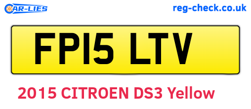FP15LTV are the vehicle registration plates.