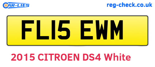 FL15EWM are the vehicle registration plates.