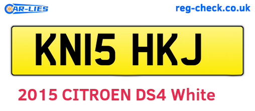 KN15HKJ are the vehicle registration plates.