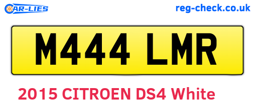 M444LMR are the vehicle registration plates.