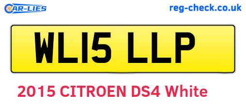 WL15LLP are the vehicle registration plates.