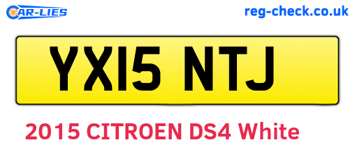 YX15NTJ are the vehicle registration plates.