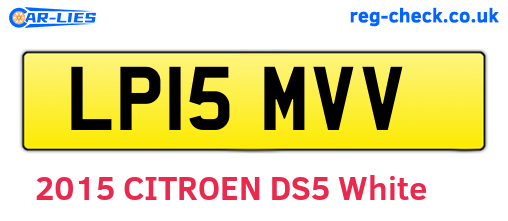 LP15MVV are the vehicle registration plates.
