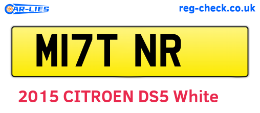 M17TNR are the vehicle registration plates.