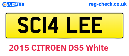 SC14LEE are the vehicle registration plates.