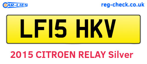 LF15HKV are the vehicle registration plates.