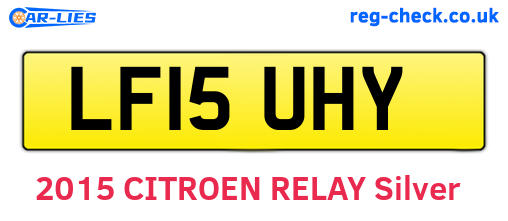 LF15UHY are the vehicle registration plates.