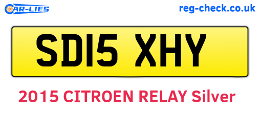 SD15XHY are the vehicle registration plates.