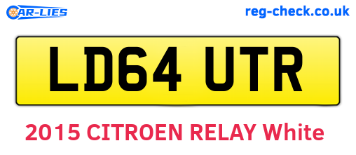 LD64UTR are the vehicle registration plates.