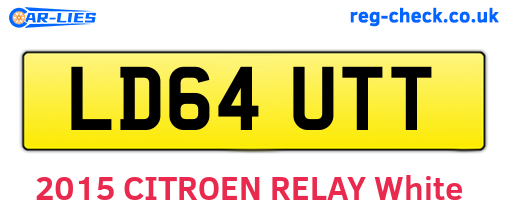 LD64UTT are the vehicle registration plates.