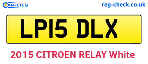 LP15DLX are the vehicle registration plates.