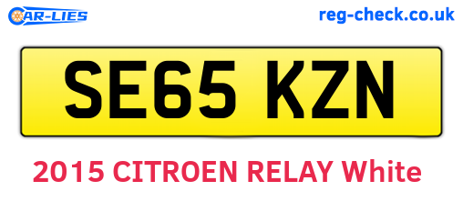 SE65KZN are the vehicle registration plates.