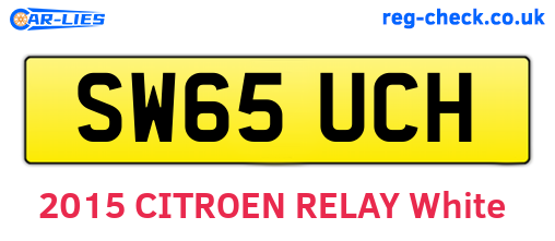 SW65UCH are the vehicle registration plates.