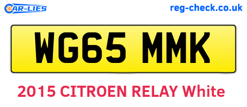 WG65MMK are the vehicle registration plates.