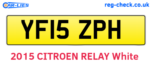 YF15ZPH are the vehicle registration plates.