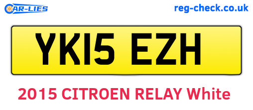 YK15EZH are the vehicle registration plates.
