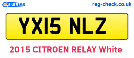 YX15NLZ are the vehicle registration plates.