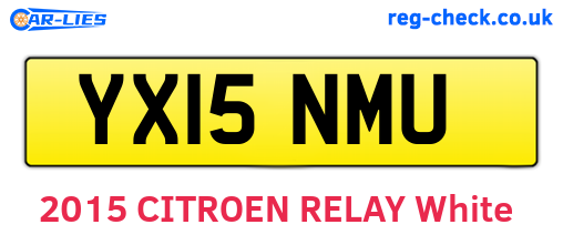 YX15NMU are the vehicle registration plates.
