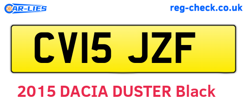 CV15JZF are the vehicle registration plates.