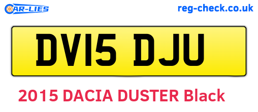 DV15DJU are the vehicle registration plates.