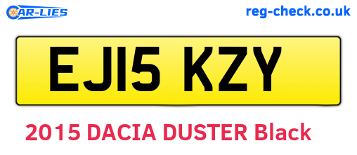 EJ15KZY are the vehicle registration plates.