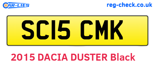 SC15CMK are the vehicle registration plates.
