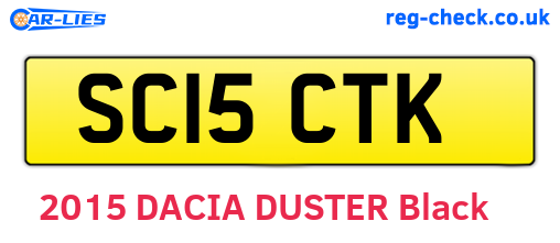 SC15CTK are the vehicle registration plates.