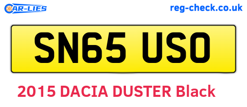 SN65USO are the vehicle registration plates.