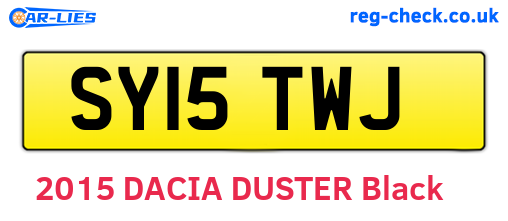 SY15TWJ are the vehicle registration plates.